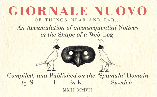 Giornale Nuovo cover image, incorporating drawings by Luigi Serafini.